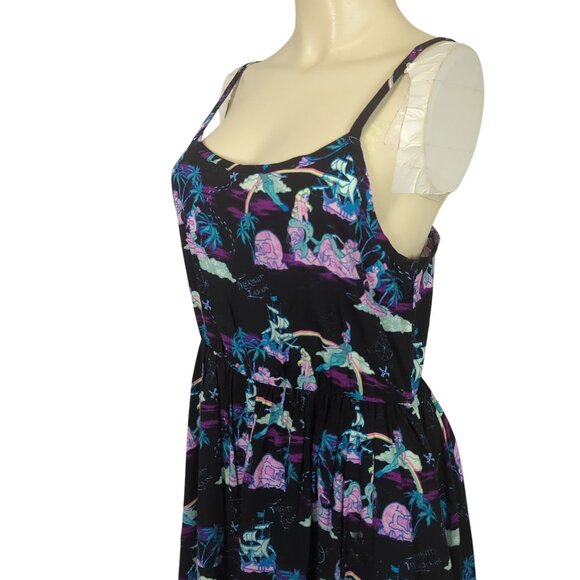 Disney Her Universe Sundress Mermaid Lagoon Peter pan Spaghetti strap Flowy sz S - Picture 10 of 16
